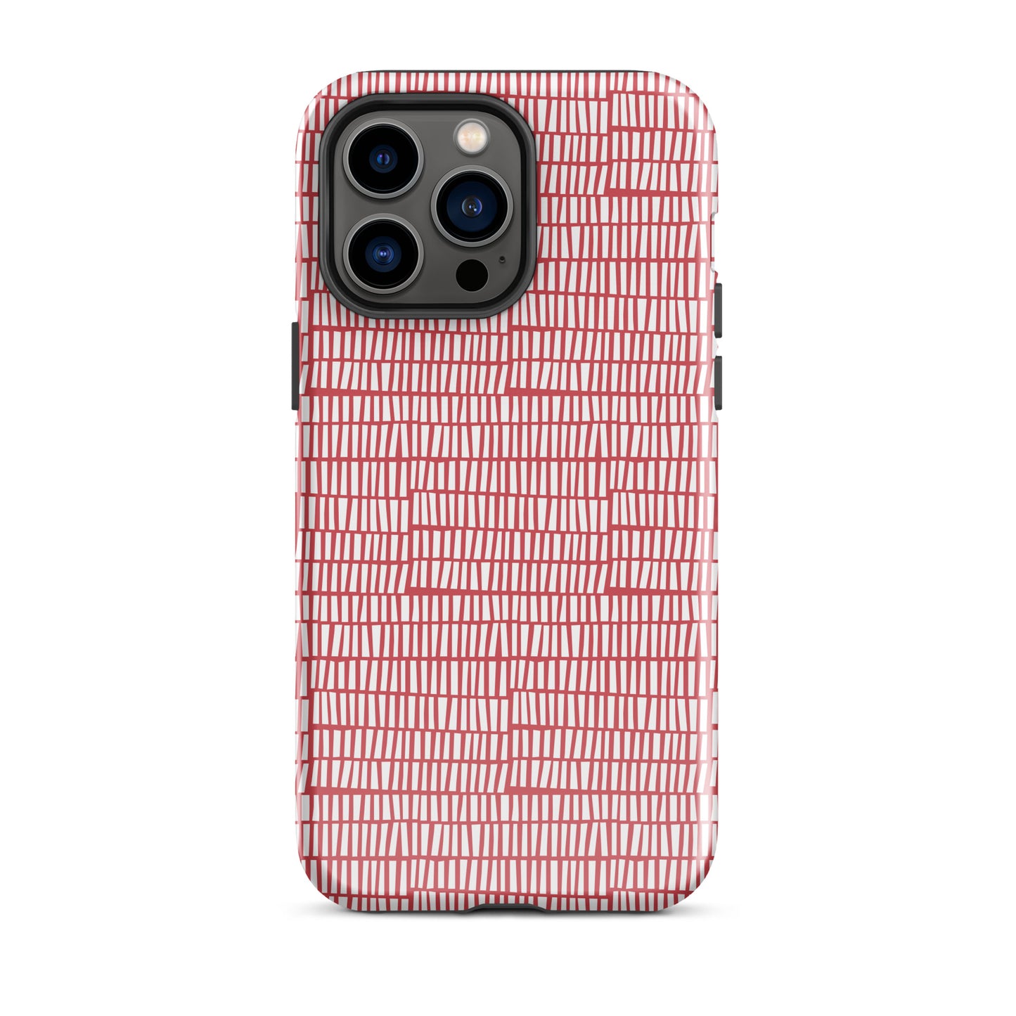 Red Patterns Tough Case for iPhone®