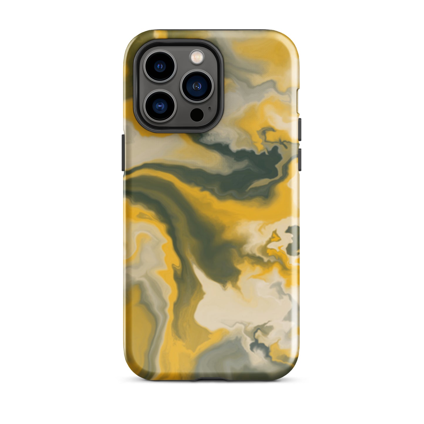 Mustard Yellow Marble Tough Case for iPhone®