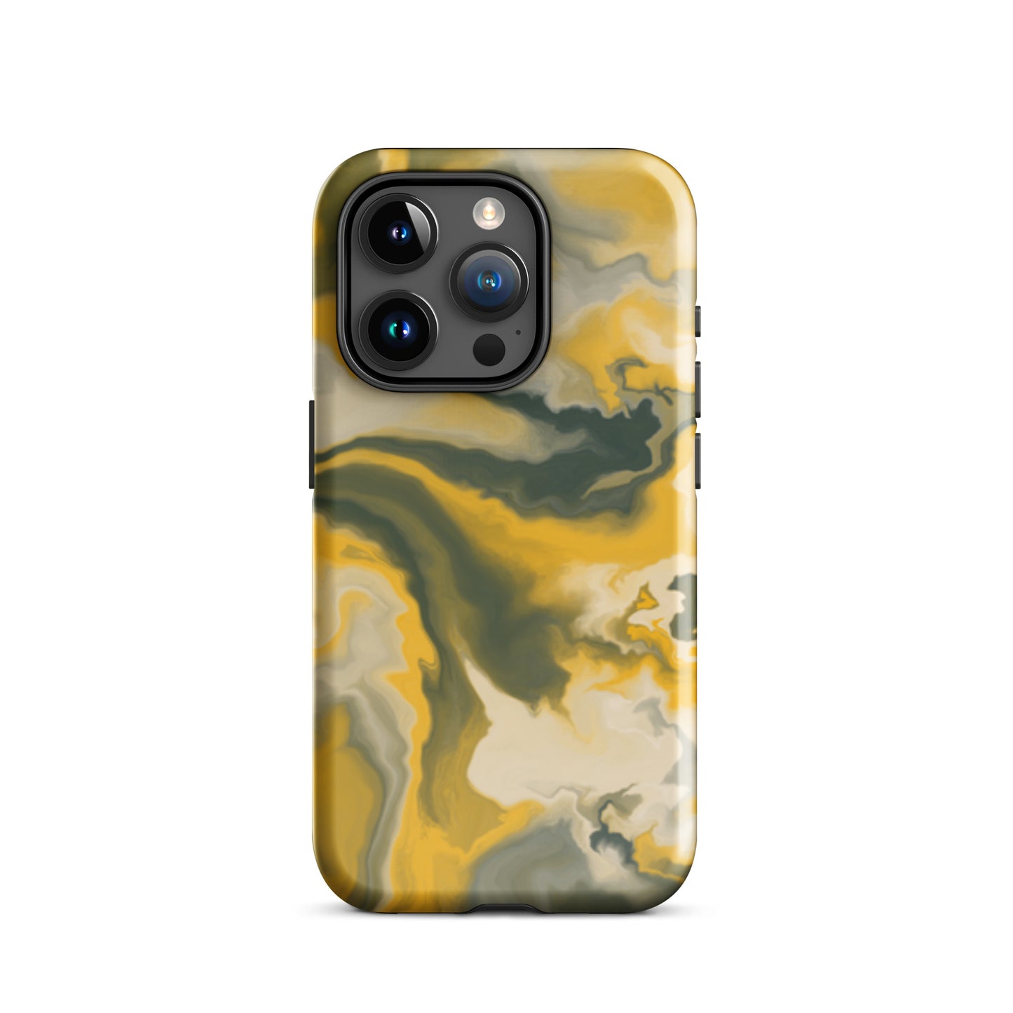 Mustard Yellow Marble Tough Case for iPhone®