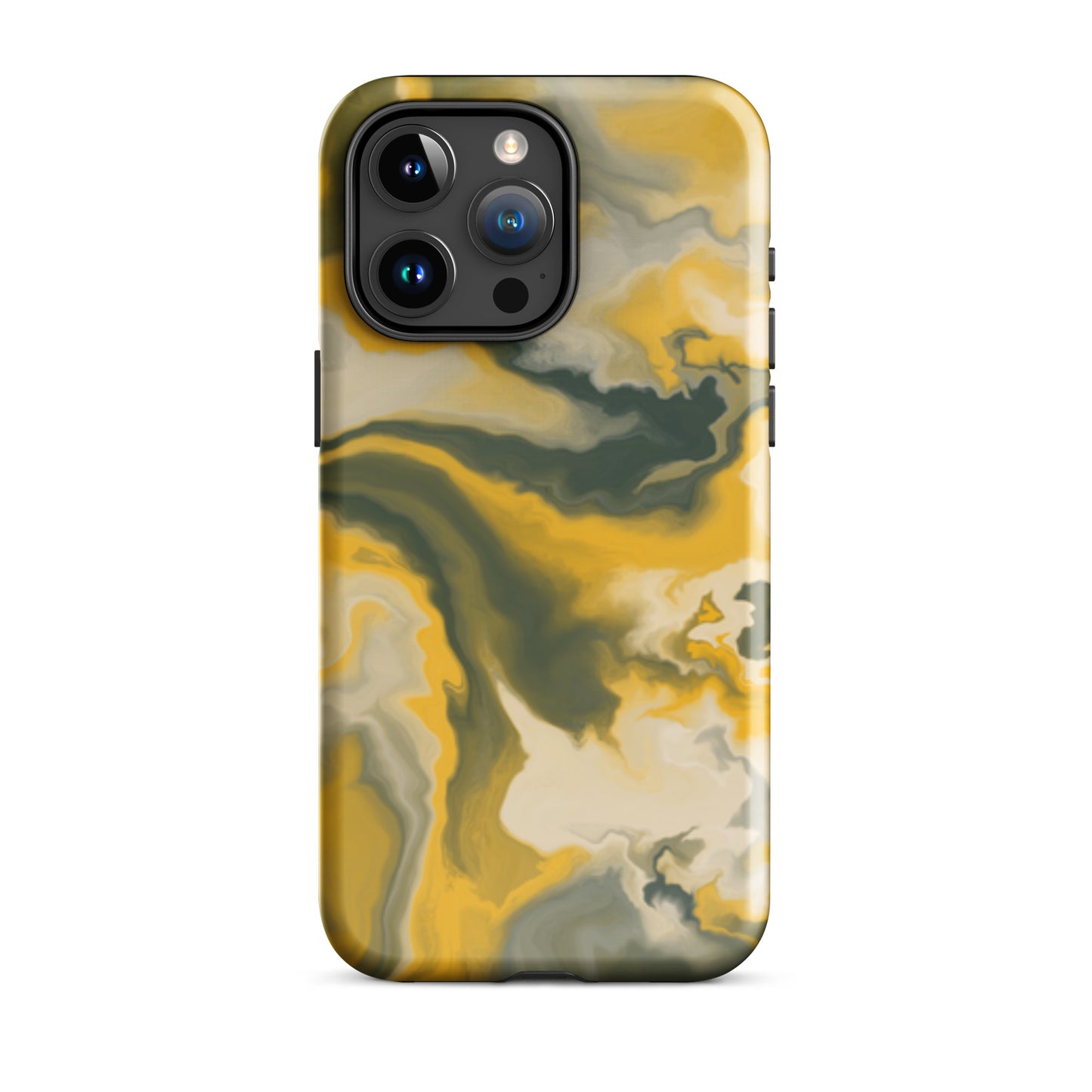 Mustard Yellow Marble Tough Case for iPhone®