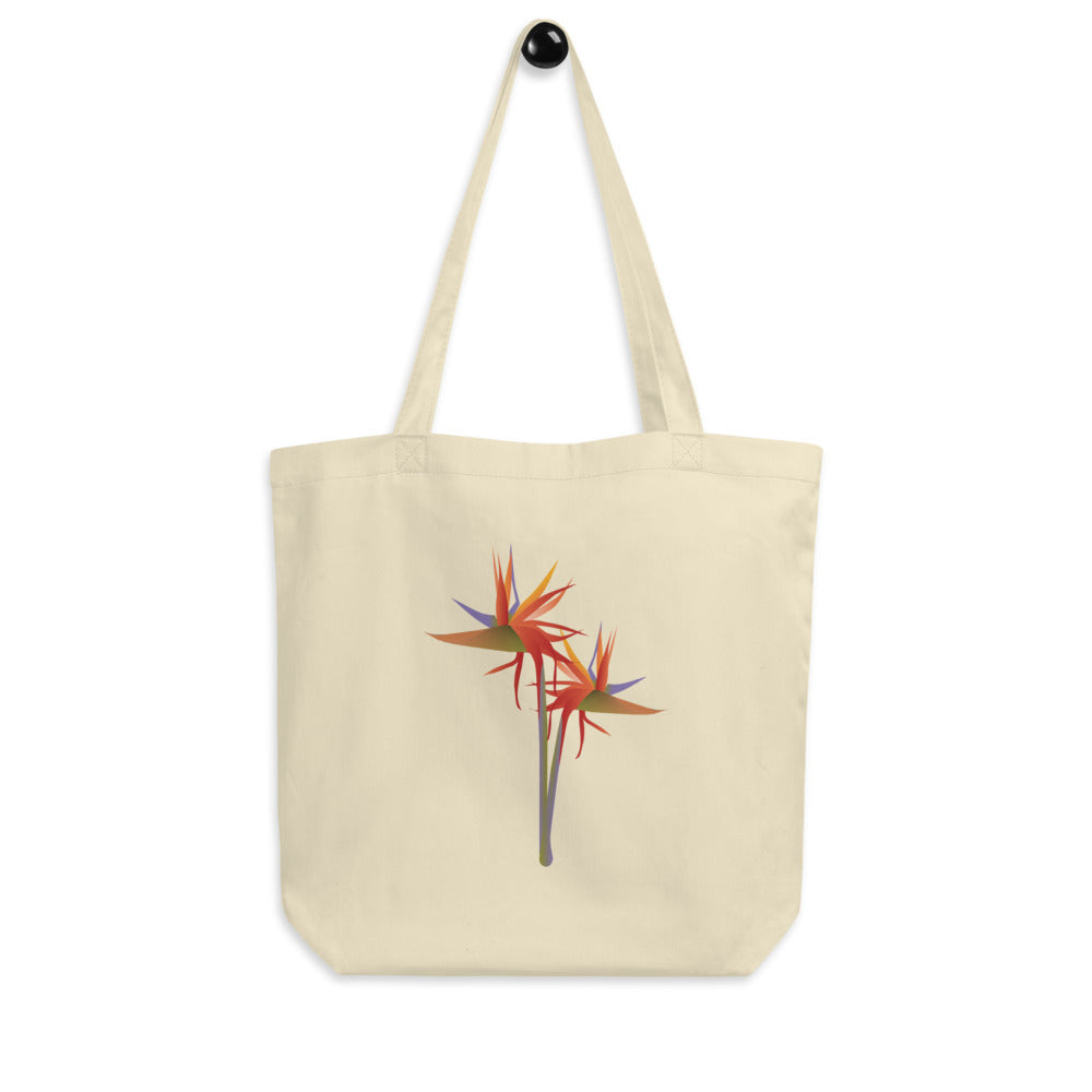 Strelitzia Eco Tote Bag in Beige I Puffee