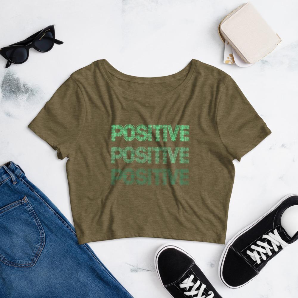 Positive Women’s Crop Tee I Puffee