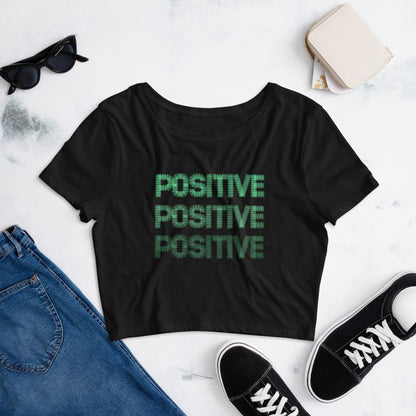 Positive Women’s Crop Tee I Puffee