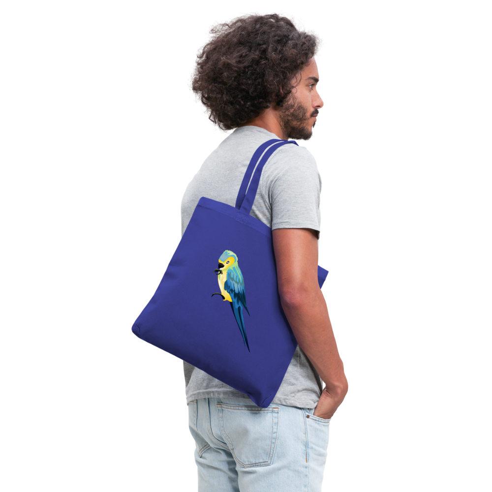 Parrot Tote Bag in Royal Blue I Puffee