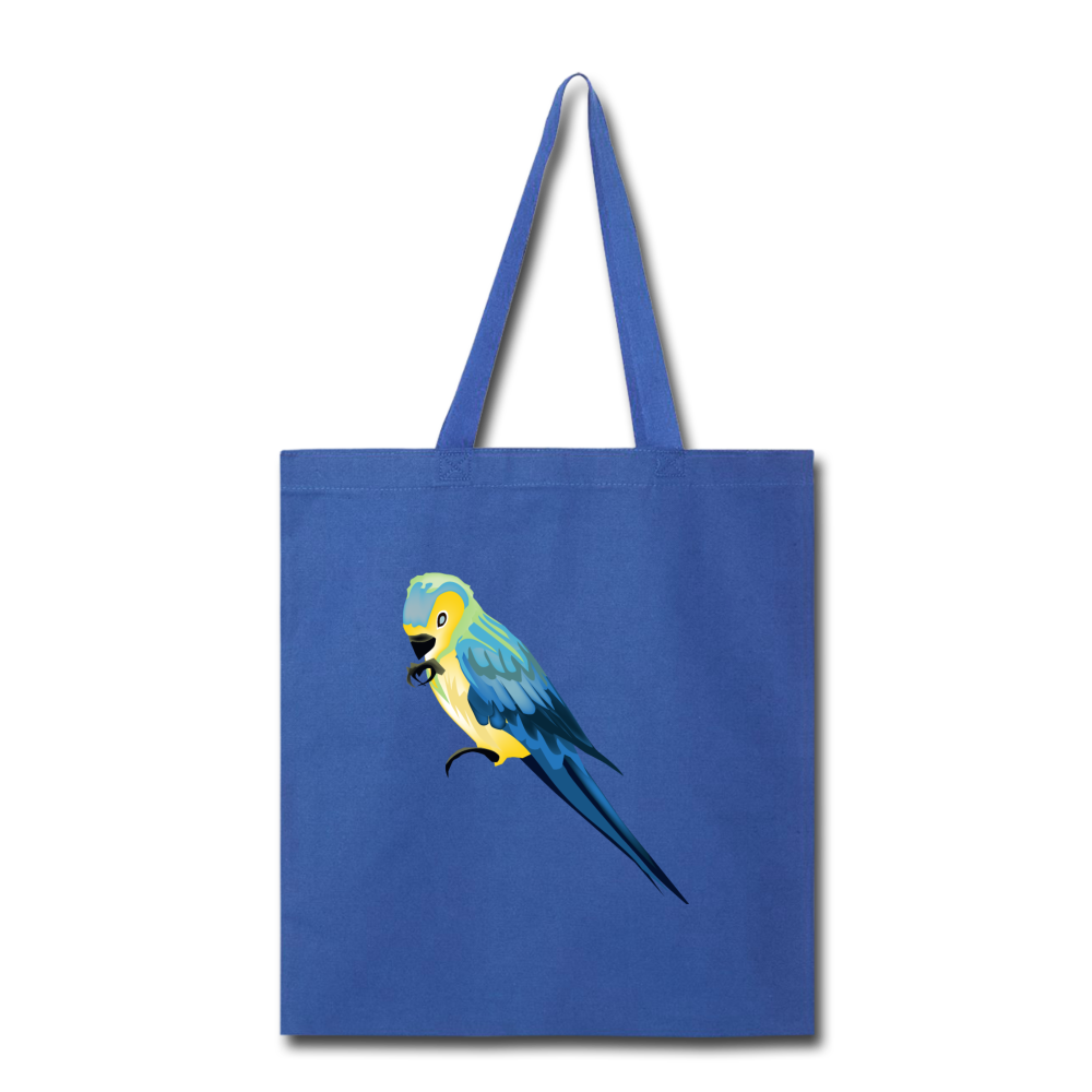 Parrot Tote Bag in Royal Blue I Puffee