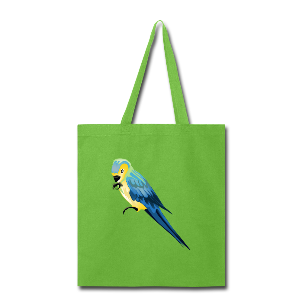 Parrot Tote Bag in Neon Green I Puffee