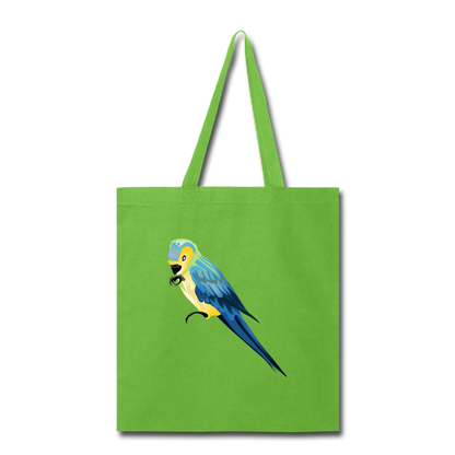 Parrot Tote Bag in Neon Green I Puffee