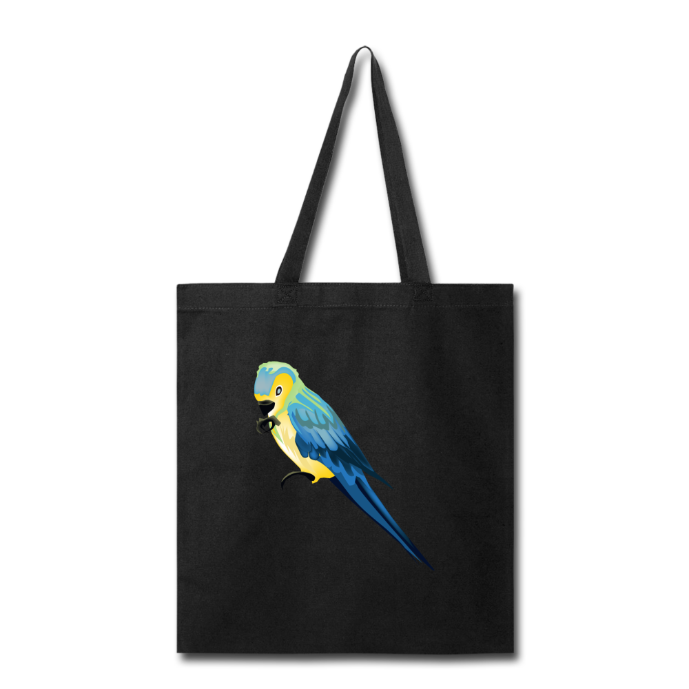 Parrot Tote Bag in Black I Puffee