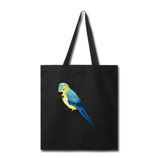 Parrot Tote Bag in Black I Puffee